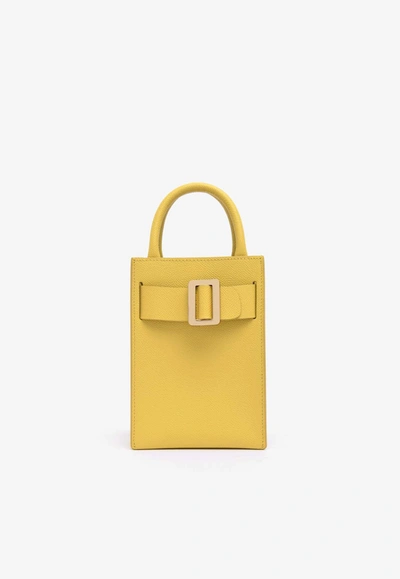 Shop Boyy Bobby Tourist Grained Leather Tote Bag In Yellow