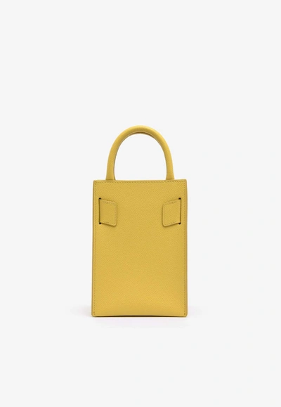 Shop Boyy Bobby Tourist Grained Leather Tote Bag In Yellow