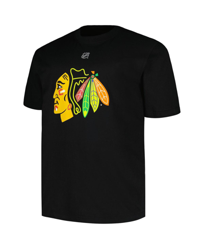 Profile Men's  Connor Bedard Black Chicago Blackhawks Big And Tall Name And Number T-shirt In Black