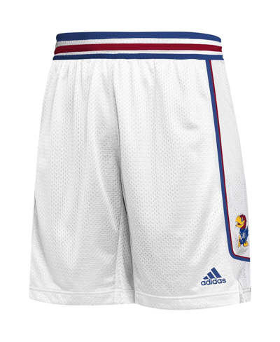 Shop Adidas Originals Men's Adidas White Kansas Jayhawks Swingman Replica Basketball Shorts