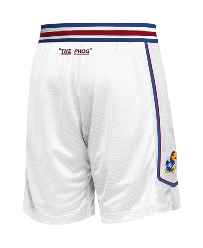 Shop Adidas Originals Men's Adidas White Kansas Jayhawks Swingman Replica Basketball Shorts