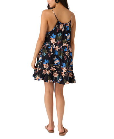 Shop O'neill Juniors' Cheri Mini Dress In Black