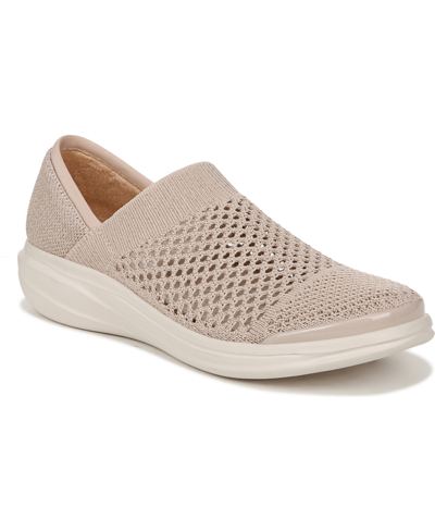 Shop Bzees Premium Charlie Washable Slip Ons In Beige Knit Fabric