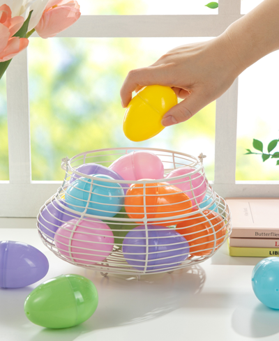 Glitzhome 60 Pack 3" H Easter Plastic Fillable Eggs In 6 Assorted Colors, 10 Of Each In Multi