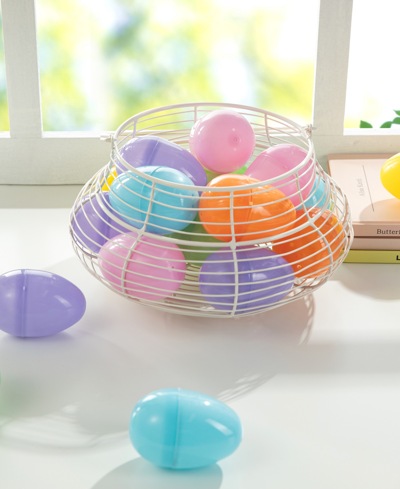 Glitzhome 60 Pack 3" H Easter Plastic Fillable Eggs In 6 Assorted Colors, 10 Of Each In Multi