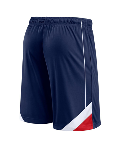 Shop Fanatics Men's  Navy New England Patriots Slice Shorts