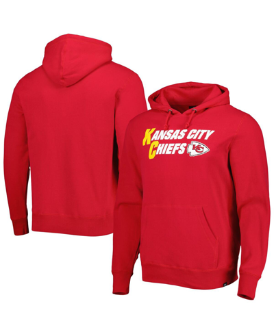 Shop 47 Brand Men's ' Red Kansas City Chiefs Regional Headline Pullover Hoodie