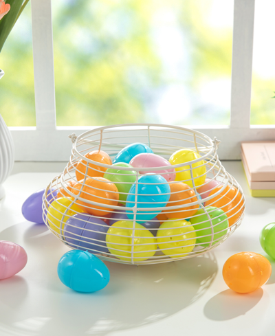 Glitzhome 90 Pack 2.25" H Easter Plastic Fillable Eggs In 6 Colors, 15 Of Each In Multi