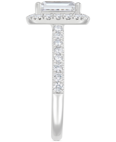 Grown With Love Igi Certified Lab Grown Diamond Emerald Halo Engagement Ring (2-3/4 Ct. T.w.) In 14k White Gold