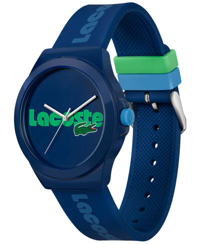 Shop Lacoste Men's Neocroc Quartz Blue Silicone Strap Watch 42mm