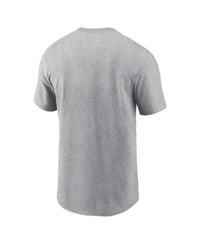 Nike Heather Gray New England Patriots Vs. Indianapolis Colts 2023 Frankfurt Game Essential T-shirt In Heather Gray