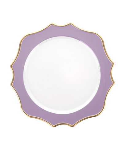 Shop American Atelier Serveware Porcelain Charger Plate 13" D In Purple