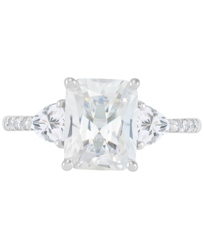 Grown With Love Igi Certified Lab Grown Diamond Radiant Three Stone Engagement Ring (3-1/2 Ct. T.w.) In 14k White Go In White Gold