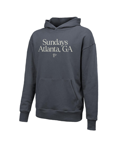Shop Majestic Men's And Women's  Threads Gray Atlanta Falcons Sundays Pullover Hoodie