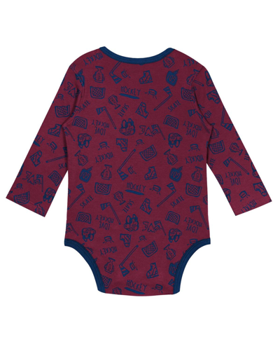 Shop Outerstuff Infant Boys And Girls Burgundy Colorado Avalanche Dynamic Defender Long Sleeve Bodysuit
