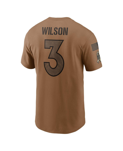 Shop Nike Men's  Russell Wilson Brown Distressed Denver Broncos 2023 Salute To Service Name And Number T-s