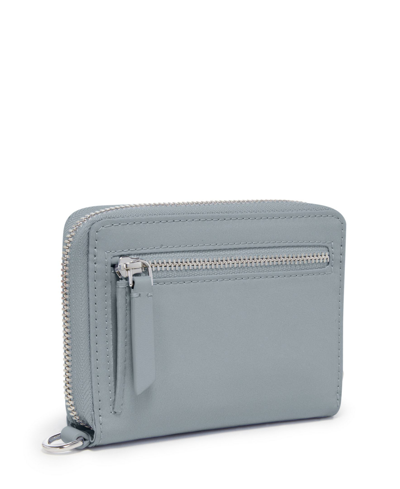 Shop Tumi Voyageur Slg Tri-fold Zip-around Wallet In Halogen Blue
