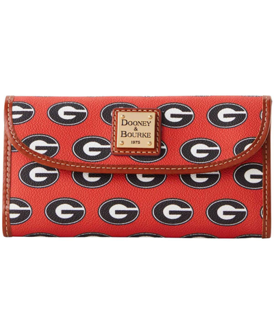 Dooney & Bourke Women's  Georgia Bulldogs Continental Wallet In Red