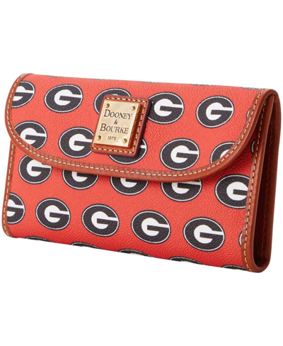 Dooney & Bourke Women's  Georgia Bulldogs Continental Wallet In Red