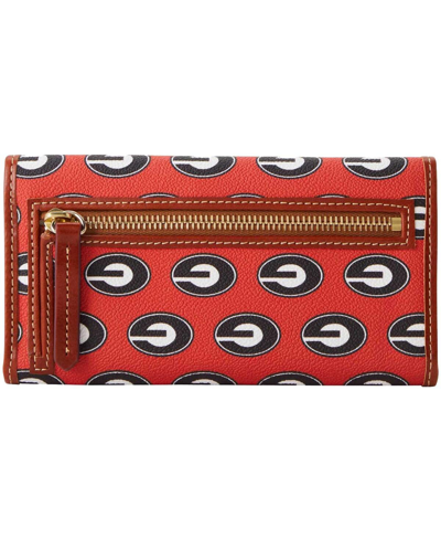 Dooney & Bourke Women's  Georgia Bulldogs Continental Wallet In Red