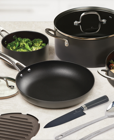 Emeril Lagasse Forever Pan Pro, Aluminum Hard Anodized 13 Piece Cookware Set In Black