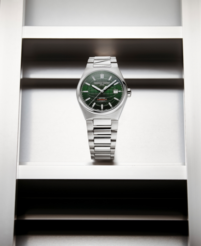 Frederique Constant Silver Highlife Automatic Cosc Watch In Silver