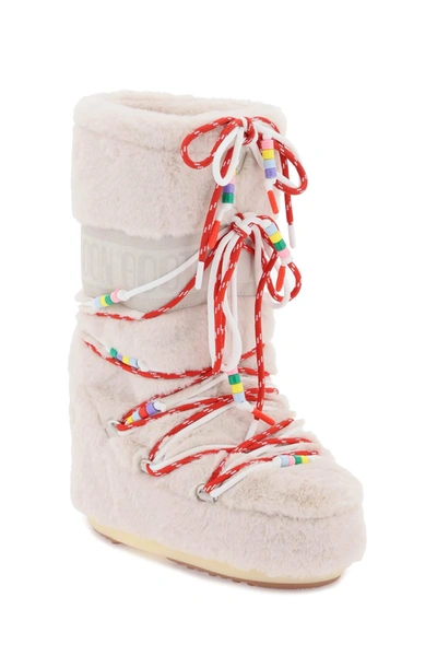 Shop Moon Boot Snow Boots Icon Faux Fur Beads