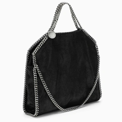Shop Stella Mccartney Stella Mc Cartney Black Falabella Fold Over Bag