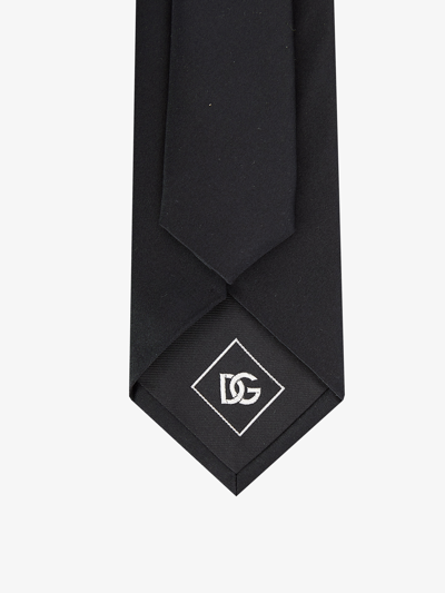 Shop Dolce & Gabbana Silk Tie In Black