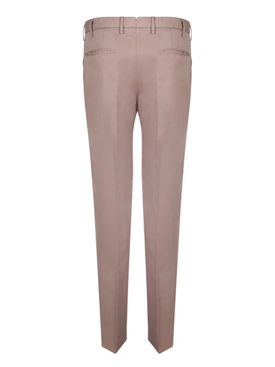 Shop Incotex Cotton-blend Trousers In Pink