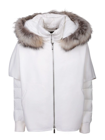 Shop Moorer Wool-blend Jacket In White