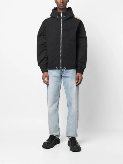 Shop Dsquared2 Lightweight Jacket With Contrasting Panels In Black