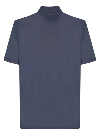 Shop Ferrari Short Sleeves Polo Shirt In Blue