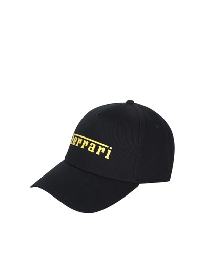Shop Ferrari Baseball Hat In Black