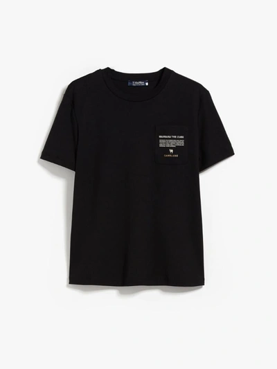 Shop 's Max Mara Jersey T-shirt With Pocket In Black