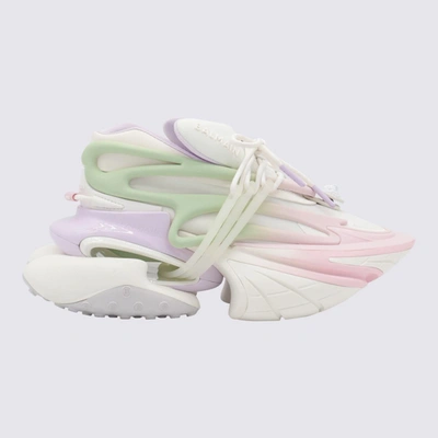 Shop Balmain Multicolour Pastel Unicorn Sneakers In Multi Pastel