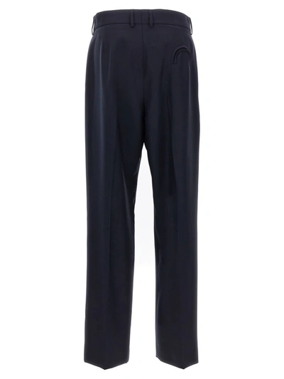 Shop Blazé Milano 'first Class Navy Fox' Pants In Blue