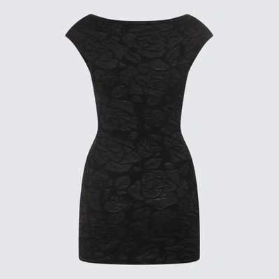 Shop Blumarine Black Stretch Dress