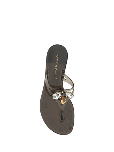 Shop Casadei Sandals In Queen Bee Nero
