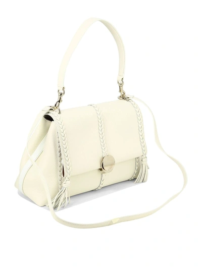 Shop Chloé "penelope Medium" Shoulder Bag In White