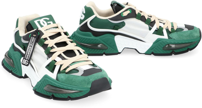Shop Dolce & Gabbana Airmaster Low-top Sneakers In Green