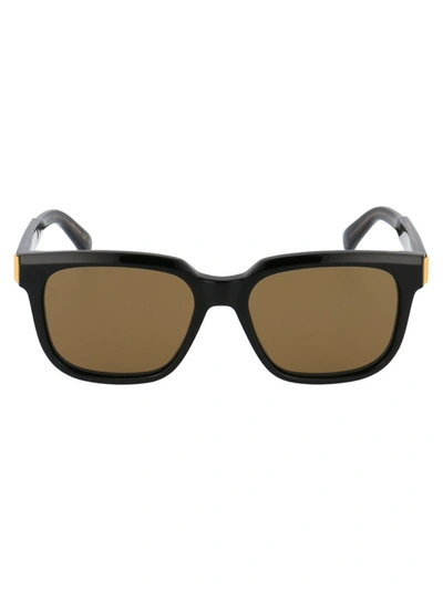 Shop Dunhill Sunglasses In 001 Black Black Brown