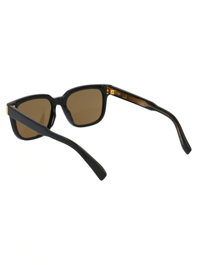 Shop Dunhill Sunglasses In 001 Black Black Brown