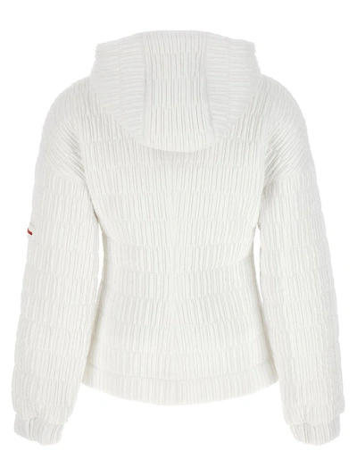 Shop Ferragamo Quilted Bomber Jacket In White