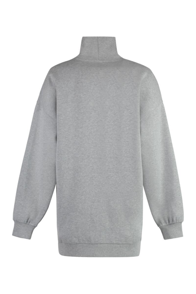 Shop Gucci Jersey Sweatshirt In Grey