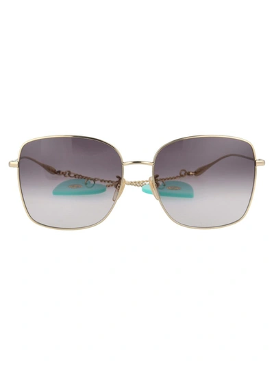 Shop Gucci Sunglasses In 003 Gold Gold Grey