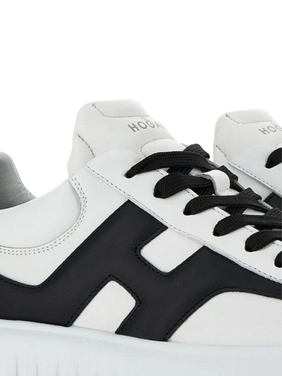 Shop Hogan 'h-stripes' Sneakers In Black