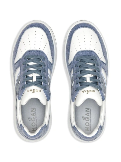 Shop Hogan 'h630' Sneakers In White