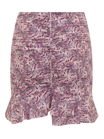 Shop Isabel Marant Milendi Skirt In Purple