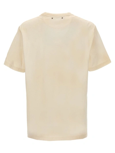 Shop Golden Goose Logo Print T-shirt In White/black